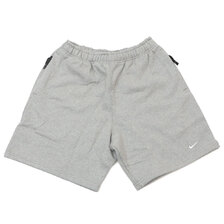 NIKE NRG SOLO SWOOSH FLEECE SHORT GREY DV3056画像