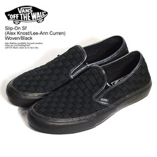 VANS Slip-On Sf (Alex Knost/Lee-Ann Curren) Woven/Black VN0A5HYQB8M画像