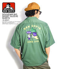 BEN DAVIS SOUVENIR BIG SHORT SLEEVE SHIRTS -G.GRAY- G-2580040画像
