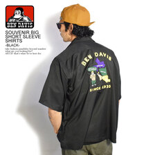 BEN DAVIS SOUVENIR BIG SHORT SLEEVE SHIRTS -BLACK- G-2580040画像