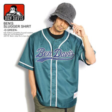 BEN DAVIS BEN'S SLUGGER SHIRT -D.GREEN- G-2580038画像