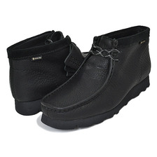 Clarks W WALLABEE BOOT GORE-TEX BLACK LEATHER 26163279画像