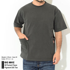 BIG MIKE W Pocket Pique Pigment S/S Tee 102228505画像
