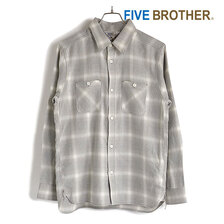 FIVE BROTHER LIGHT FLANNEL L/S WORK SHIRTS O.GLEY 152200画像