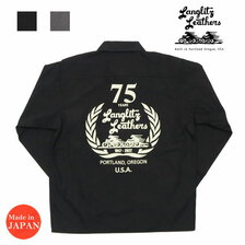 Langlitz Leathers ヘビーウエイトTCウェザー 長袖 ワーク シャツ プリント LLS-001 LL75TH画像