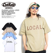CUTRATE CUTRATE CLASSIC LOCAL LOGO HEAVY WEIGHT DROPSHOULDER S/S T-SHIRT CR-22SS018画像