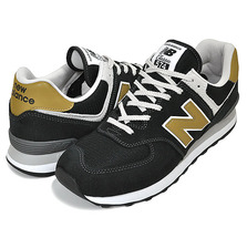 new balance ML574EO2 BLACK/TAN画像