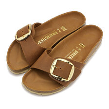 BIRKENSTOCK MADRID BIG BUCKLE COGNAC / NATURAL LEATHER OILED 1006525画像