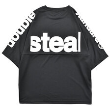 DOUBLE STEAL Shoulder and Back Print T-Shirt 921-12006画像