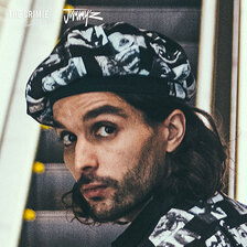 JIMMY'Z &times; THE CRIMIE MONO EYES BERET CAP CR1-C2B1-HW03画像