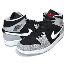 NIKE AIR JORDAN 1 MID SE black/university red-white DM1200-016画像