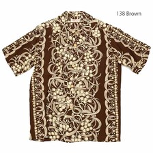 SUN SURF S/S RAYON HAWAIIAN SHIRT "KOA BORDER" SS36421画像