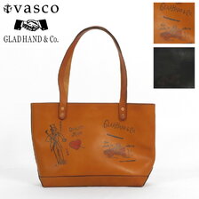 vasco &times; GLAD HAND LEATHER TRAVEL TOTE BAG 「GLAD POSTALS」 GHVS-TOTE-GP画像