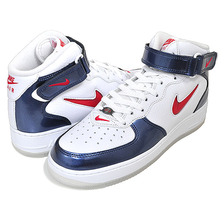 NIKE AIR FORCE 1 MID QS INDEPENDENCE DAY white/university red DH5623-101画像