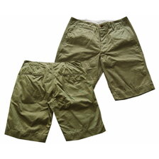 WAREHOUSE Lot 1204 CHINO SHORTS ウエポン グリーン(ワンウォッシュ)画像