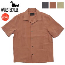 GANGSTERVILLE RIPTIDE CLUB - S/S GUAYABERA SHIRTS GSV-22-SS-18画像