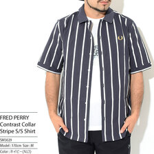 FRED PERRY Contrast Collar Stripe S/S Shirt SM3029画像
