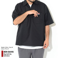 BEN DAVIS Big Half Zip S/S Shirt G-2580034画像