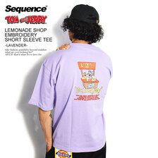 Sequence by B-ONE-SOUL TOM and JERRY LEMONADE SHOP EMBROIDERY SHORT SLEEVE TEE -LAVENDER- I-2570905画像