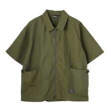Schott &times; Wild Things CAMP ZIPUP SHIRT 14922125画像