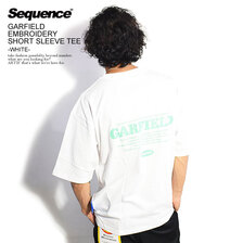 Sequence by B-ONE-SOUL GARFIELD EMBROIDERY SHORT SLEEVE TEE -WHITE- T-2570910画像