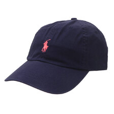 POLO RALPH LAUREN Classic Baseball Cap Navy Pink画像