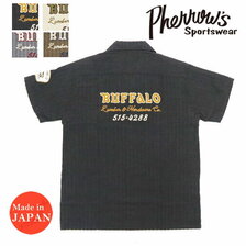 Pherrow's オープンカラー 開襟 シアサッカー ワークシャツ 連動モデル 22S-POES1画像