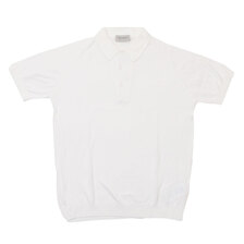 JOHN SMEDLEY MENS SHIRT SS WHITE S3798画像
