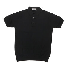 JOHN SMEDLEY MODERN FIT KEIRAN MENS SHIRT F/C STAND COLLAR BLACK画像