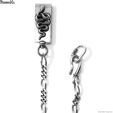 Peanuts&Co SNAKE CLIP TYPE WALLETCHAIN (SLIVER)画像