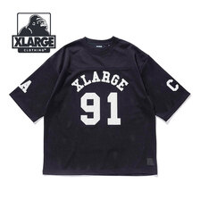 X-LARGE NUMBERING FOOTBALL TEE BLACK 101222011040画像