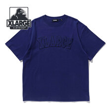 X-LARGE EMBROIDERY COLLEGE LOGO S/S TEE NAVY 101222011034画像