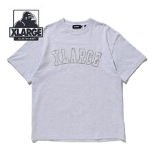 X-LARGE EMBROIDERY COLLEGE LOGO S/S TEE ASH 101222011034画像