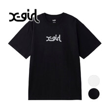 X-girl REFLECTIVE MILLS LOGO S/S TEE 105222011017画像