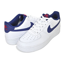 NIKE AIR FORCE 1 (GS) white/deep royal blue CT3839-101画像