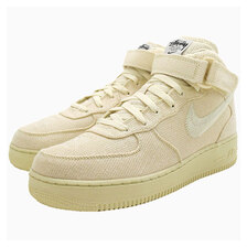NIKE &times; STUSSY AIR FORCE 1 '07 MID SP FOSSIL/FOSSIL-FOSSIL DJ7841-200画像