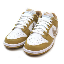 NIKE WMNS DUNK LOW ESS WHITE/BARLEY-WHITE DH4401-104画像