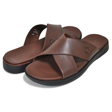 COLE HAAN GRAND AMBITION CRISSCROSS SLIDE SANDAL CH DARK COFFEE C35323画像