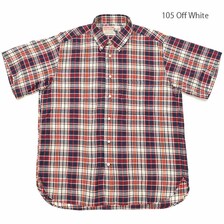 SUGAR CANE MADRAS CHECK S/S BOTTON DOWN SHIRT SC38921画像