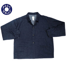 POST OVERALLS 3114 1930's USMC 3 Pocket UTILITY JACKET 8oz denim indigo画像
