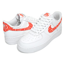 NIKE WMNS AIR FORCE 1 07 ESS PAISLEY white/rush orange-wht DJ9942-102画像