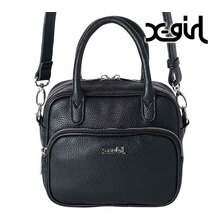 X-girl FAUX LEATHER 2WAY SHOULDER BAG 105222053009画像