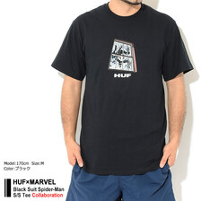 HUF &times; MARVEL Black Suit Spider-Man S/S Tee TS01894画像