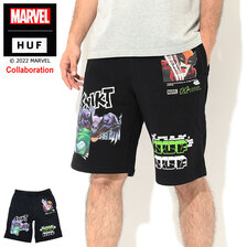 HUF &times; MARVEL Smash Up Fleece Short PT00260画像