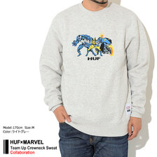 HUF &times; MARVEL Team Up Crewneck Sweat PF00558画像