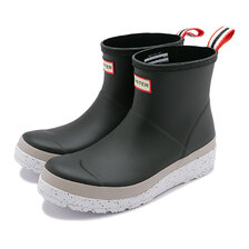HUNTER PLAY SHORT SPECKLE SOLE WELLINGTON BOOTS Black/Steall/Spurrey WFS2082RMA-BTU画像