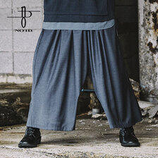 NO ID. BLACK ギャザーバギートラウザーズ 451006-240P画像