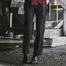 NO ID. BLACK ツインベルトセミワイドトラウザーズ 451006-257P画像