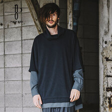 NO ID. BLACK スリーレイヤードオフタートルロンT 451006-260T画像