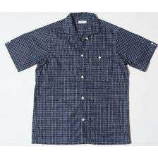 WAREHOUSE Lot 3091 S/S OPEN COLLAR SHIRTS インディゴベースチェック画像